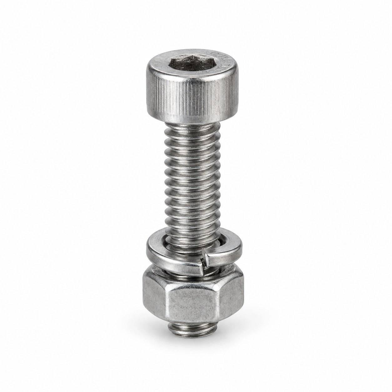 Screw With Nut And Spring Washer For Stenter Frames