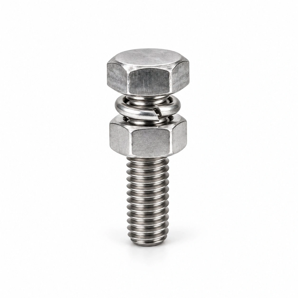 Screw With Nut And Spring Washer For Stenter Frames