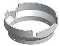 Acw Winder Chak Motor Cooling Fan Cover (Alluminum)