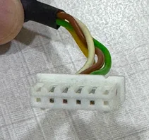 Connector Plastic With Metal Connector 6 End view 2