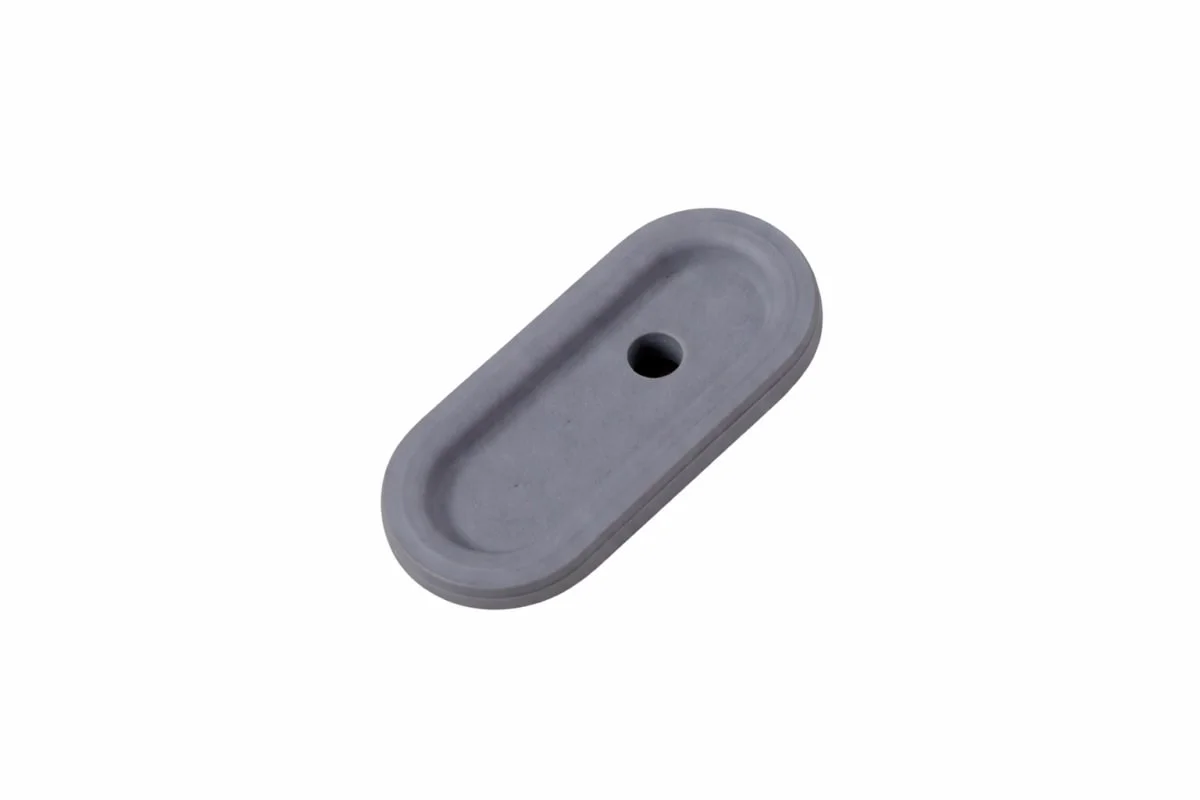 Electronic weft feeder rubber pad