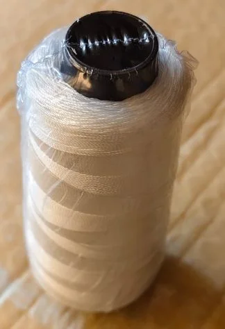 Nylon White Thread No. 0/3 1 No=1 cone of 915 Mtr Pyramid Type Cone view 2