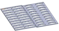 1002483CPR  Busbar Size 236 x 200 x2.5mm  (Laser Cutting & Bending Smooth finish)