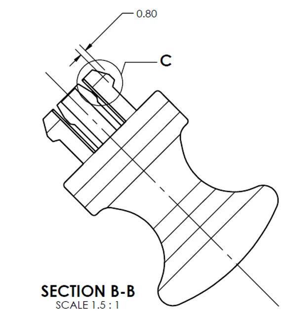 1002471  BUSBAR PULL KNOB view 2