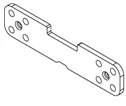 1002465 Connecting Bus Bar  ETP Copper (Laser Cutting & VMC and Nickle  Plating) view 2