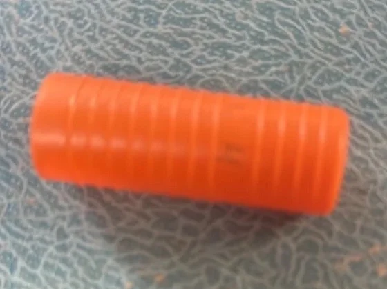 Plastic Piece OD 19 mm x 18 mm Length 58 mm