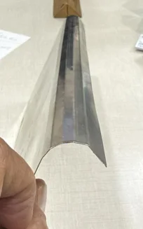 Pile Tension Plate 2940 mm Long x 130mm width x 0.4 mm Thick Curved Total Cut 29 for Toyota 710 view 2
