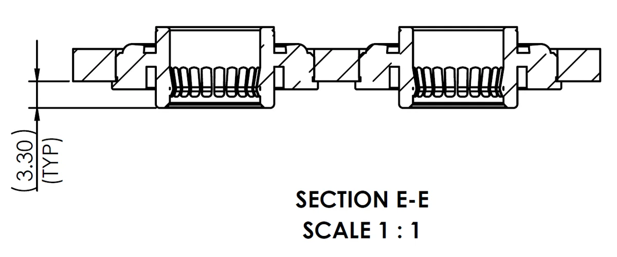 1002494 – Interlocking Busbar Complete Assembly (Laser Cutting & Nickle Plating) with Part No 2136800001 Centrally 11mm Press fit Socket – 4 pcs fix in a piece view 2