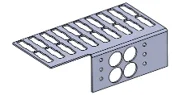 1002481 Busbar Size 236 x 183 x2.5mm  (Laser Cutting & Bending &  Sulfamate Treatment and Silver Coated)