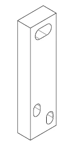 BUSBAR_ 1 X .5 X 3.750 IN P.No.1002708 (Copper part with Sufamate Coating and Tin Plating)
