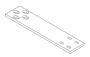 BUSBAR_ 2 X .25 X 9.063 IN P.No.1002737