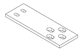BUSBAR_ 2 X .25 X 6.000 IN P.No.1002739