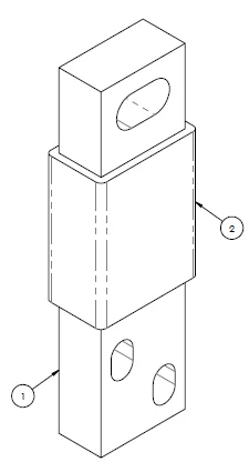 SOCKET TO HORZ CONN AND BUSBAR INSULATION ASY P.No. 1002785 (Copper Tin Plated) view 2
