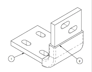CONN BUSBAR WITHOUT INSULATION 1 P.No.1002794 (Copper part with Sufamate Coating ) view 2