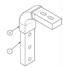 BUSBAR ONLY WITHOUT  INSULATION 2 P.No.1002805 (Copper part with Sufamate Coating and Tin Plating) view 2