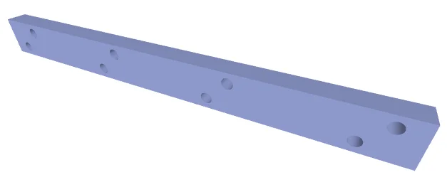 1002711 BUSBAR_ 1 X .5 X 10.500 IN (Copper part with Sufamate Coating and Tin Plating)