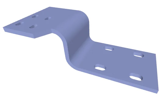 BUSBAR FOR SHUNT P.No.1002732 (Copper part with Sufamate Coating and Tin Plating) view 1