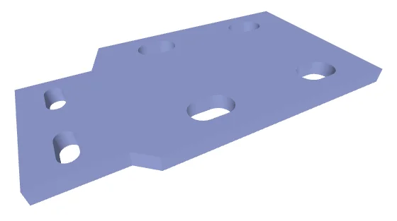BUSBAR CONN PLATE P.No. 1002731 (Copper part with Sufamate Coating and Tin Plating) view 1