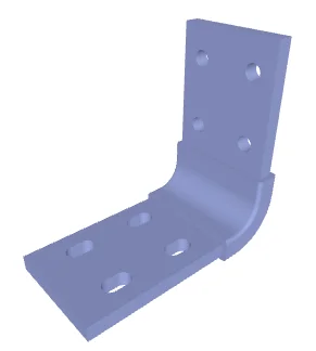 CONN BUSBAR ONLY P.No.1002795 (Copper part with Sufamate Coating and Tin Plating) view 1