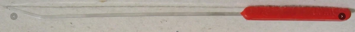 S. S. Drawing Hook 8" Long Wire "SWAN" Make, (BENT) view 1