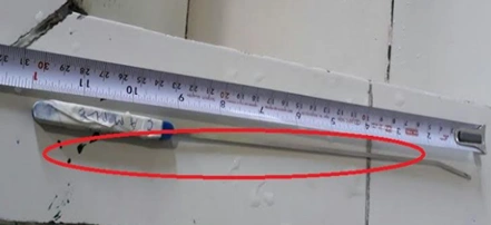 S. S. Drawing Hook 8" Long Wire "SWAN" Make, (BENT) view 2