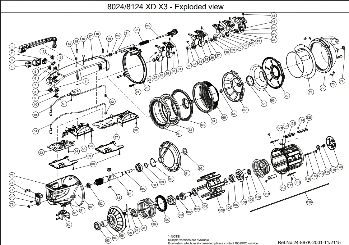 Locking Washer POS 19 for Prewinder X3 ROJ view 2