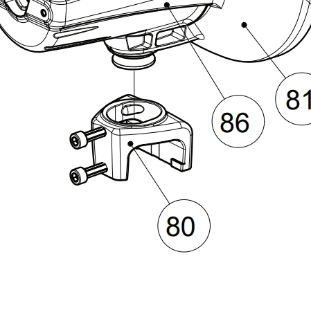 Mount Compl POS 80 For Prewinder X3 ROJ