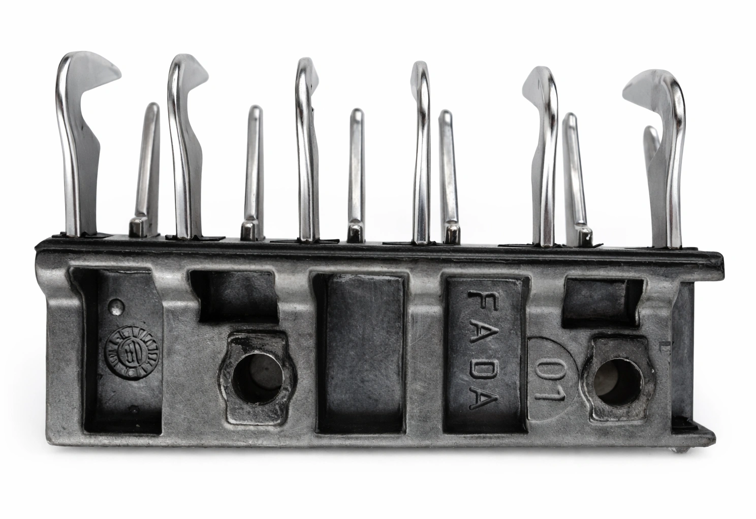 911 323 622 Sulzer, 6 Tooth Guide Block D1, Asymmetrical, L=73mm