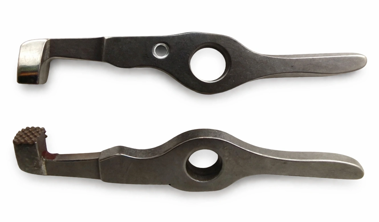911 319 474 & 911 319 475 Sulzer, Upper & Lower Gripper D2, Diamond Knurl