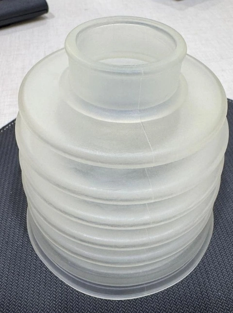 Rubber Bellow Synthetic Rubber Special Lock type design as per sample Part no 153288 view 1