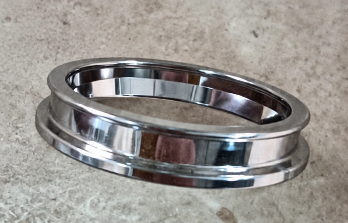 R & F 38mm Ring dia - Fitting 47 mm , height 8 mm Flange no1 Hard Chrome plated super Finish view 1