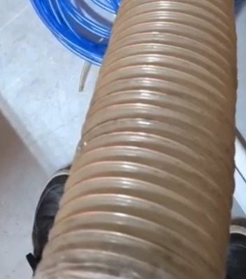 Transperent Flexible Pipe Copper wire breaded 110 mm ID (Special purpose pipe) Virgin  (MOQ 15 Meters) view 3