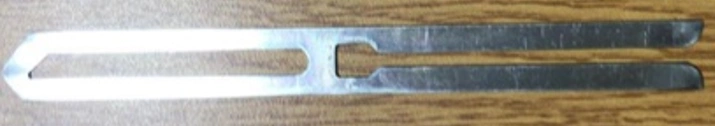 Drop Pin (165 x 12 x 0.65mm) d hole Ele/NKL Dwg.No.RP-LOOM-PINN-2034 view 3