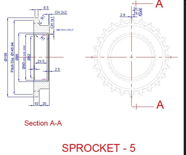 Sprocket 05-Drg-TG-BUD-SHT-SP-302-EN8