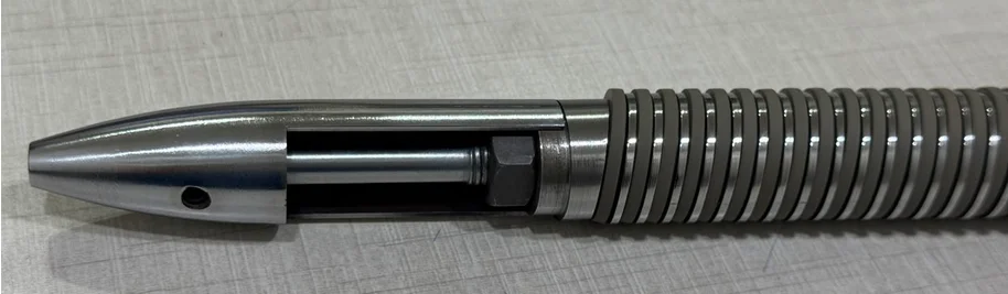 picanol temple cylinder  1 x 47 Ring  Rubber Plain with 2 end Spike Ring  "AKIO" view 4