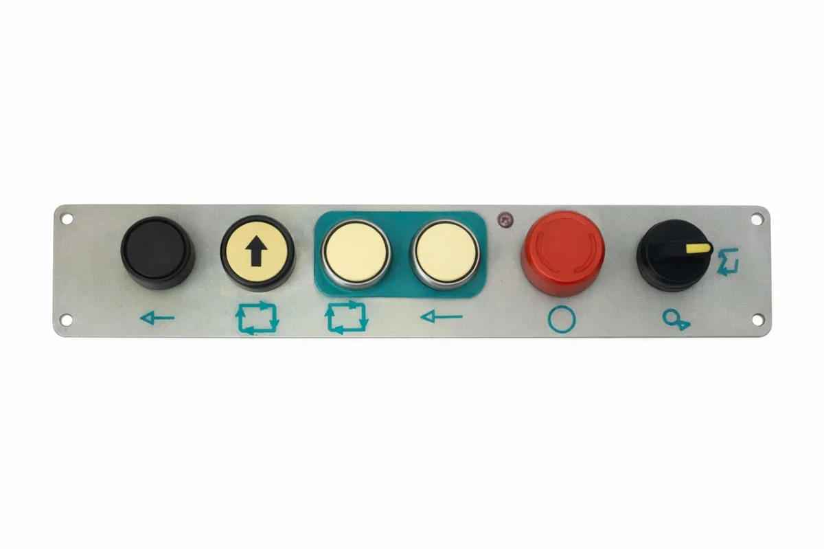 Push button switch panel