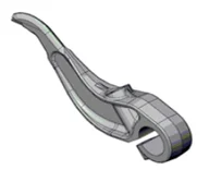 Release Lever S, Pn :728784 Standard 4mm view 2