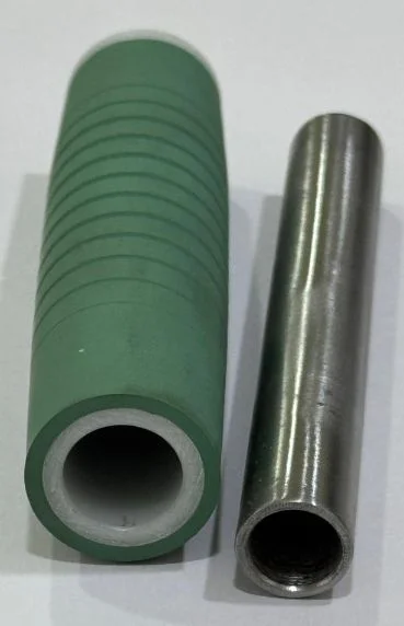 Rubber Barrel 100mm with Sleeve Big Grooved for Picanol (RH) view 1