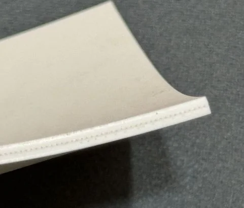 Rubberised belt  Single Ply Flexible Synthetic insertion WHITE Colour view 1