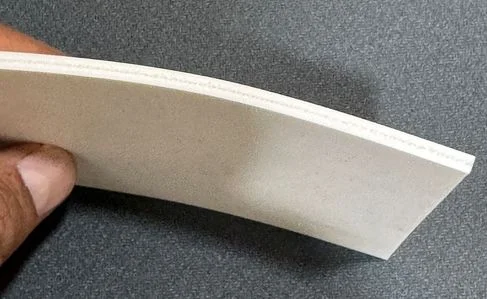 Rubberised belt  Single Ply Flexible Synthetic insertion WHITE Colour view 2