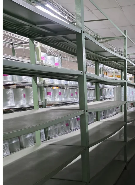 Shelf Complete With Stiffner Ceramics Using Your Old Side Support Powder Coated Complete Like New Size 1865 Mm Long X 615 Mm With 3 Piece Ss Pipe With Support view 1