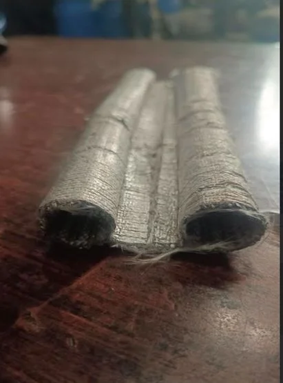 SYNTHETIC SEALING PROFILE PART NO. SCSP4 -75 MM WIDTH, 25 MM + 25 MM BALOON WITH SS COIL INSERTED INTER LOCKING, TYPE 4 LAYER TEMPERATURE RESISTANCE PROFILE, TEMPERATURE RESISTANCE 400 °C (Double Bloon) view 3