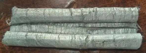 SYNTHETIC SEALING PROFILE PART NO. SCSP4 -75 MM WIDTH, 25 MM + 25 MM BALOON WITH SS COIL INSERTED INTER LOCKING, TYPE 4 LAYER TEMPERATURE RESISTANCE PROFILE, TEMPERATURE RESISTANCE 400 °C (Double Bloon) view 4