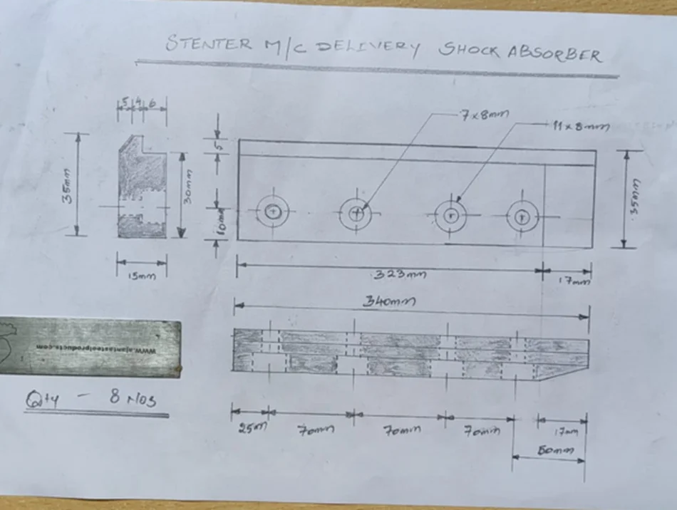 Delivery Shock Absorber for Stenter machine High Temp Grade view 2